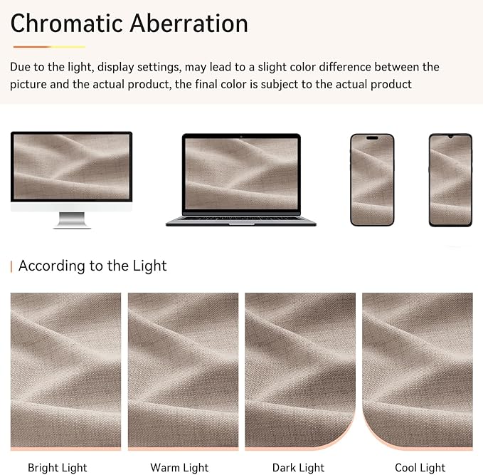 100% Blackout Shield Linen Look Textured Pinch Pleated Curtains Blackout Drapes 102 Inch Long 2 Panels Set, Faux Linen Blackout Curtains for Bedroom & Living Room, 40" W x 102" L, Linen Brown