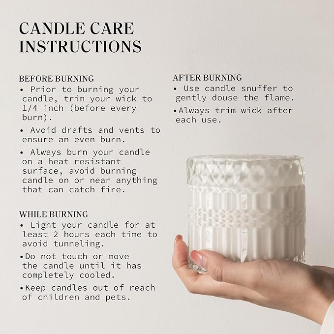 Sage Citrus Scented Candles, Crackling Wood Wick Soy Candle, 7.4 oz Natural Candles Non Toxic, 55 Hours Clean Burn | Aromatherapy Candle | Gift-Ready for Hosts & Gatherings