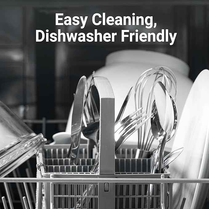 Riesa Flatware Set for 4, 20-Piece Silverware Set, 18/10 Stainless Steel Cutlery with Mirror Finish, Dishwasher Safe Utensils for Home, Kitchen, Everyday Dining and Entertaining