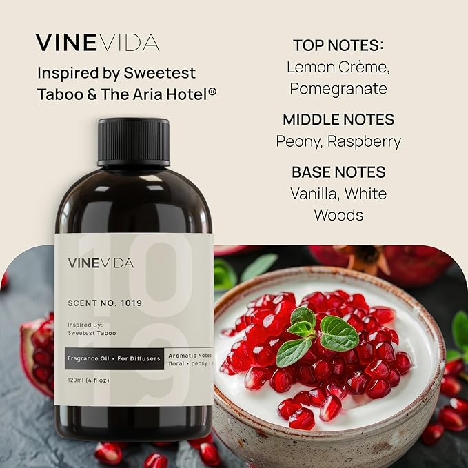 VINEVIDA (32oz) Hotel Fragrance Collection Diffuser Oil - Hotel Scents Diffusers for Home - Cold Air Diffuser Oil - Hotel Scent Essential Oil - Scent No.1019 Inspired by The Aria Hotel