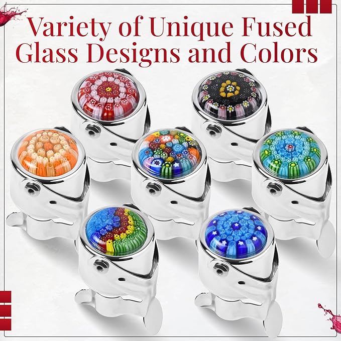 Wine Stopper & Champagne Stopper All In One - Patented Seal, Preserves Bubbles & Taste for Prosecco, Cava, and Wine – 1 Pro Grade Evan James Bottle Stopper With Hanging Gift Box