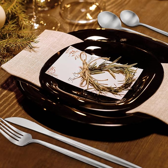 20-Piece Stainless Steel Silverware Set - Tableware Cutlery for 4, Satin Finished & Dishwasher Safe