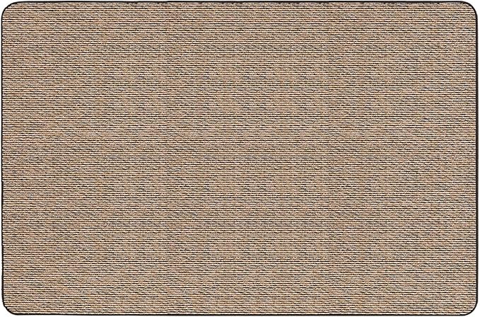 House, Home and More Skid-Resistant Carpet Indoor Area Rug Floor Mat - Black Ripple - 6 Ft X 9 Ft - Non Slip Rubber Backing, Stain Resistant, Dog Friendly, Living Room Bedroom Kitchen Entryway