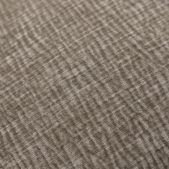 DWR Decorative Throw Pillow Covers Set of 2, 20x20 Crinkled Chenille Textured Cushion Covers for Couch, Sofa or Bed, Modern Rustic Home Accent in Slate Sage Green/Gray