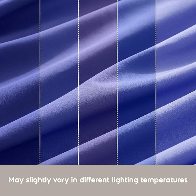 Nestl Extra Deep Twin Sheet Set - 4 Piece Breathable & Cooling Sheets - Hotel Luxury Bedding Set w/18-24 Inch Deep Pockets - Easy & Secure Fit - Super Soft, Wrinkle Free & Comfy - Royal Blue