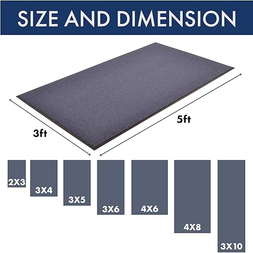 Notrax - 141S0036BU 141 Ovation Entrance Mat, for Home or Office, 3' X 6' Blue