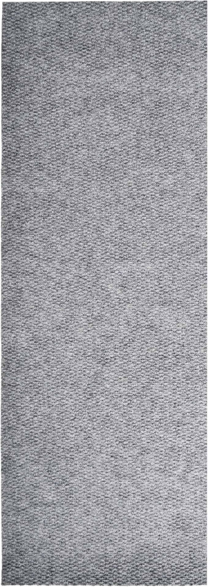 iCustomRug Hallway Runner Rug – 3x9ft Grey, Indoor/Outdoor, Non-Slip Rubber Backing, Low-Profile All-Weather Carpet, Non-Shedding & Easy Care, Entryway Mat Ideal for High Traffic Areas