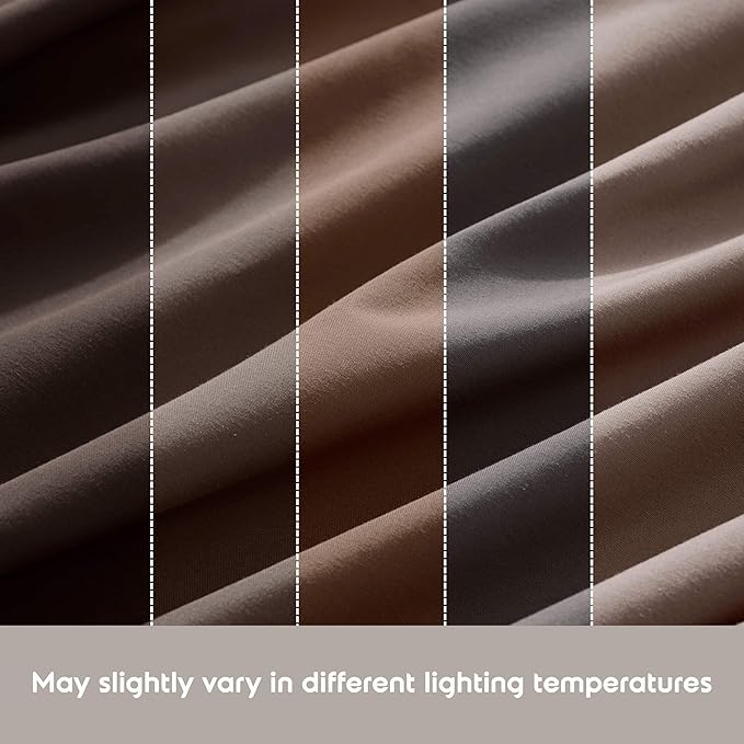 Nestl Extra Deep Full Sheet Set - 6 Piece Breathable & Cooling Sheets - Hotel Luxury Bedding Set w/18-24 Inch Deep Pockets - Easy & Secure Fit - Super Soft, Wrinkle Free & Comfy - Chocolate Brown