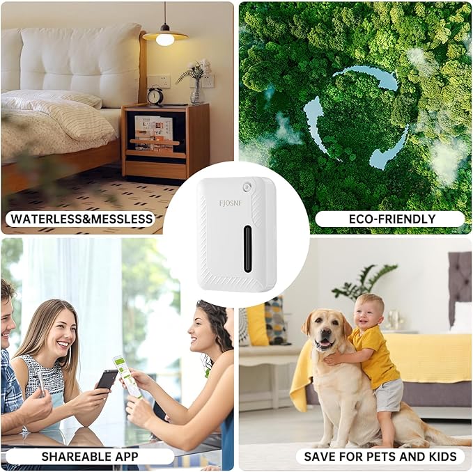 Waterless Essential Oil Diffuser (250ml, 2200 sq.ft) - Smart Scent Air Machine with Cold Air Tech for Large Rooms, Home, Office & Hotel,Plug-in