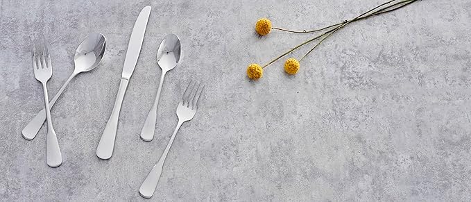 Oneida Colonial Boston Teaspoons, silverware set, Set of 4 5750004E