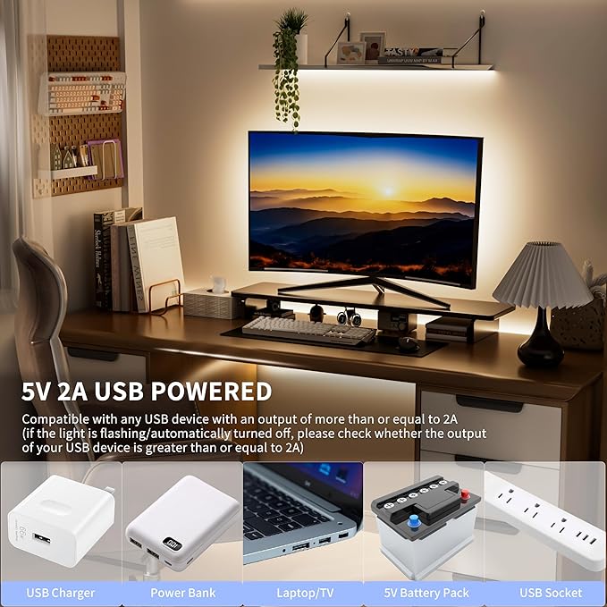 PAUTIX COB LED Strip with Motion Sensor,5V USB LED Tape Light 4000K Natural White,CRI90+ Super Bright,Dimmable Motion Activated LED Strip Light for Bedroom,Cabinets,Kitchen,Stair,Closet