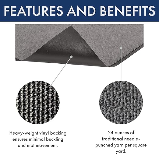 Notrax 141 Ovation™ Entrance Mat, for Home or Office, 3' X 4' Gray