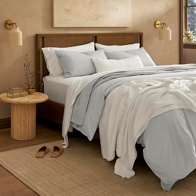 BOLL & BRANCH Dream Bed Blanket - King/Cal King, White - Luxury 100% Organic Cotton - Soft, Lightweight and Breathable - Cloud-Like Touch