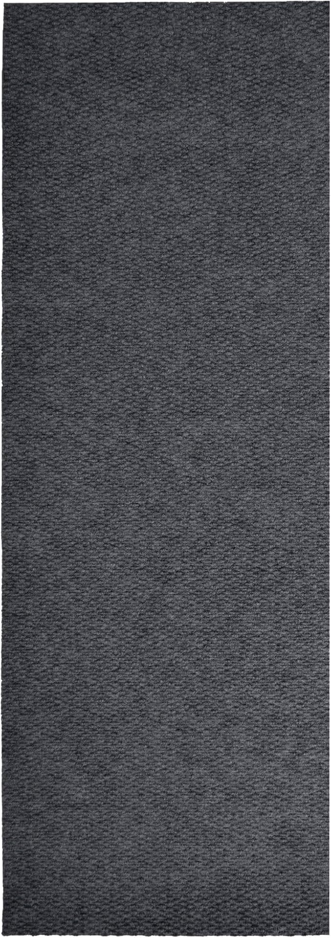 iCustomRug Hallway Runner Rug – 3x10ft Charcoal, Indoor/Outdoor, Non-Slip Rubber Backing, Low-Profile All-Weather Carpet, Non-Shedding & Easy Care, Entryway Mat Ideal for High Traffic Areas