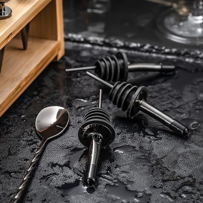 SOING Mixology 24-Piece Bartender Kit,Perfect Home Cocktail Shaker Set for Drink Mixing,Stainless Steel Bar Tools with Stand,Velvet Carry Bag & Recipes Cards Included