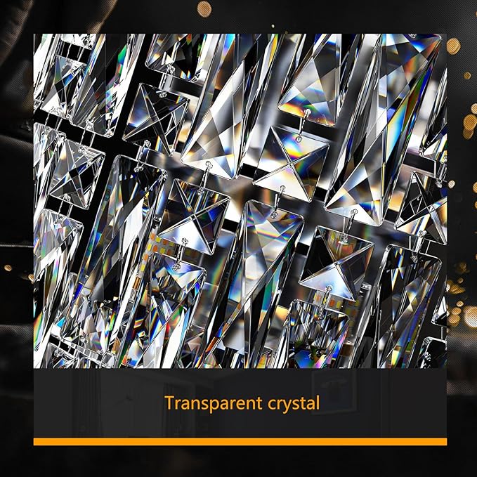 Wall Sconces,Modern Crystal Wall light Fixtures Indoor Luxury Chrome Wall Lamp,K9 Acrylic Crystal Drops Wall Lamp,Elegant Wall Lighting for Bedroom Bathroom Hallway Living room Mirror Bedside