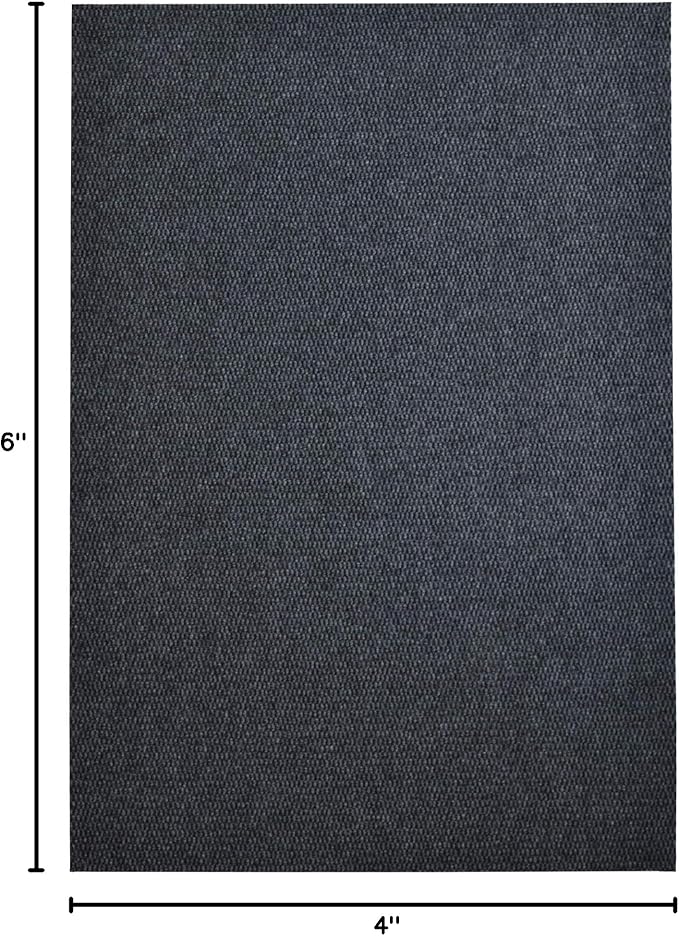 iCustomRug Entryway Door Mat – 4x6ft Charcoal, Indoor/Outdoor, Non-Slip Rubber Backing, Low-Profile All-Weather Carpet, Non-Shedding & Easy Care, Entryway Mat Ideal for High Traffic Areas