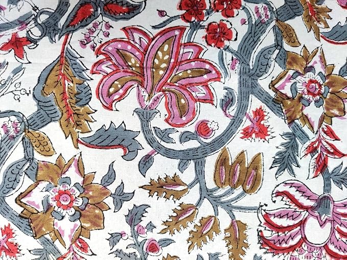 ATOSII Cotton Curtains (Eden Multicolor, 1 Panel - W 60" X L 108")
