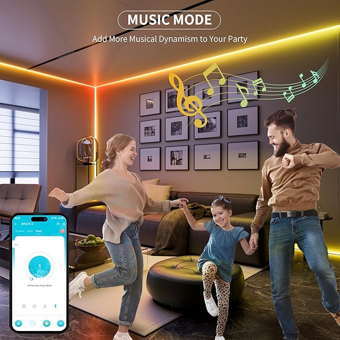 MIWISE RGB Smart IC COB LED Strip Light,32.8ft Color Chasing Flexible LED Tape Light,WS2811 Addressable RGB Strip with APP Control/Music Mode,Work with Alexa/Google,for Home DIY Lighting Projects