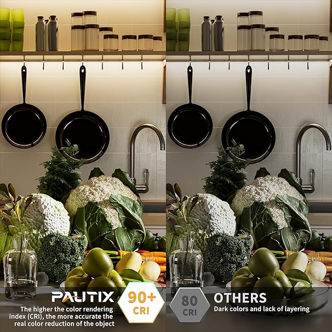 PAUTIX COB LED Strip Light 32.8ft/10m 5040LEDs Natural White 4000K,High Lumen Flexible CRI93+ LED Tape Super Bright DC24V,for Cabinet Home DIY Lighting Projects(Adapter & Controller Not Included)