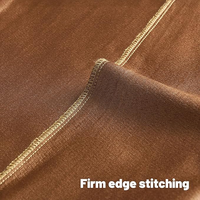 FUTEI Bronze Chenille Decorative Throw Pillow Covers 12x20 Inch Set of 2,Soft Embossed Striped Textured Lumbar Pillow Cases,Modern Home Decor for Couch Bed Living Room