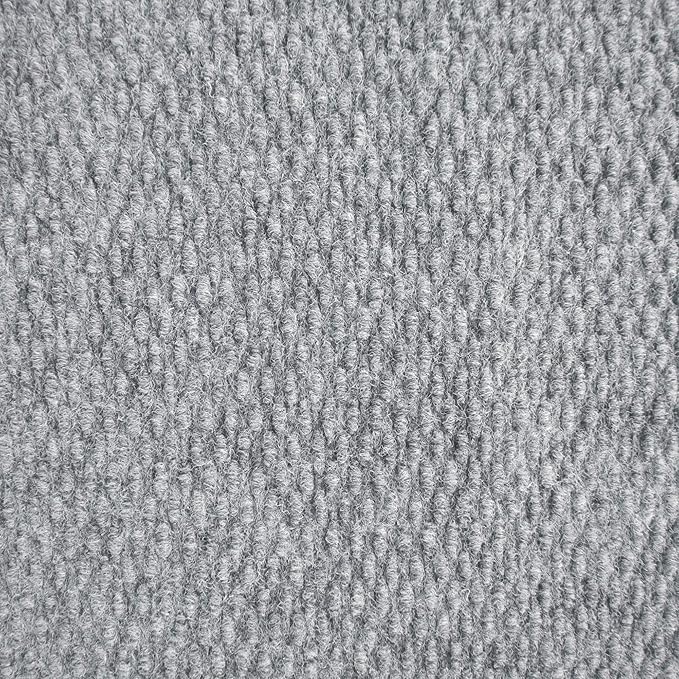 iCustomRug Hallway Runner Rug – 3x9ft Grey, Indoor/Outdoor, Non-Slip Rubber Backing, Low-Profile All-Weather Carpet, Non-Shedding & Easy Care, Entryway Mat Ideal for High Traffic Areas