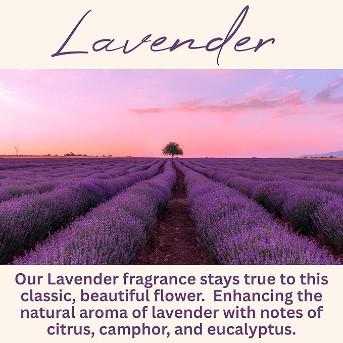 Wickless Candles for Candle Warmer Lamp, Many Scents to Choose, 100% Non-Toxic Soy Wax, Scented Candle Melts for Warming Plate, Handmade in The USA (Lavender Clear)
