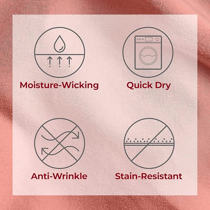 Mellanni Extra Deep Twin Sheets - 3 PC Iconic Collection Bedding - Hotel Luxury, Ultra Soft, Cooling Bed Sheets - Wrinkle, Fade, Stain Resistant (Twin, Coral)