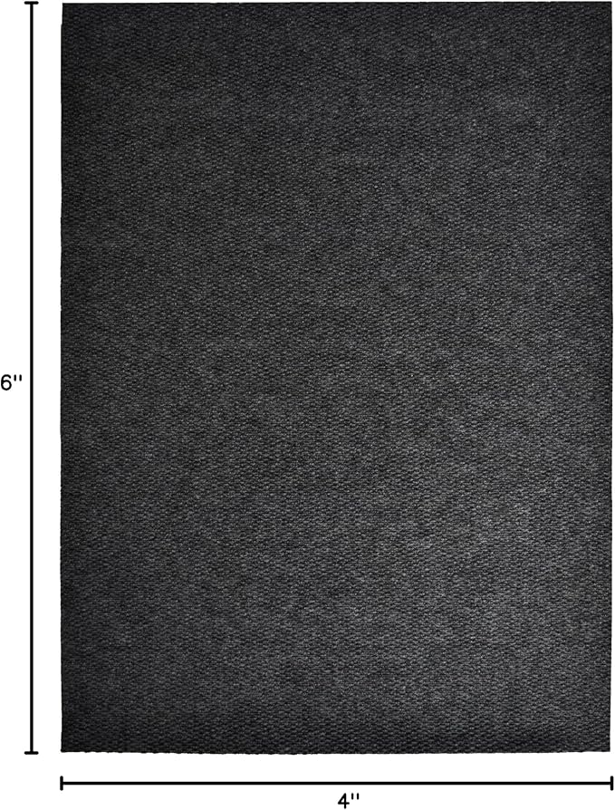 iCustomRug Entryway Door Mat – 4x6ft Black, Indoor/Outdoor, Non-Slip Rubber Backing, Low-Profile All-Weather Carpet, Non-Shedding & Easy Care, Entryway Mat Ideal for High Traffic Areas