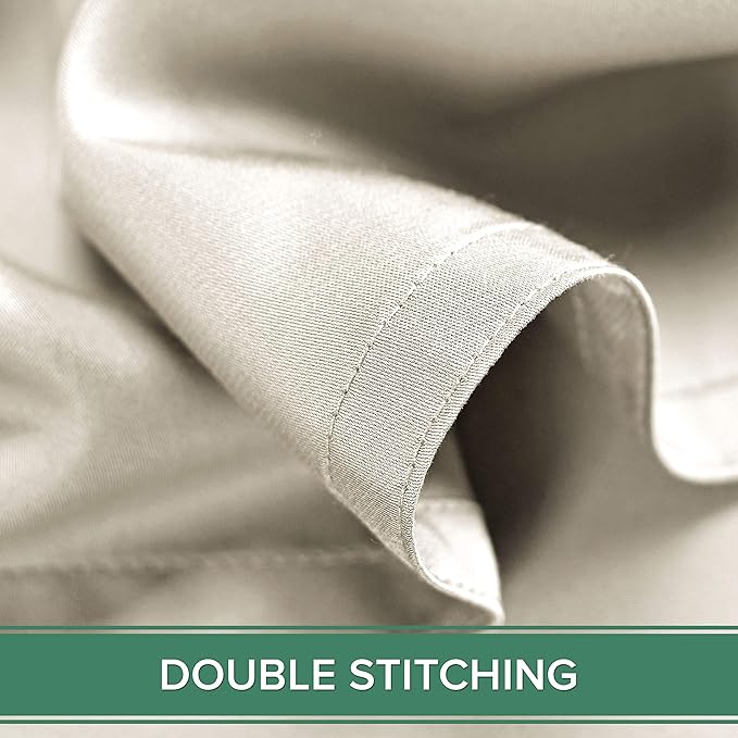 King Sheets by Pure Bamboo, Genuine 100% Organic Viscose Derived from Bamboo Bed Sheet Set, Luxuriously Soft & Cooling, Double Stitching, Lifetime Quality Promise (King, Ivory)