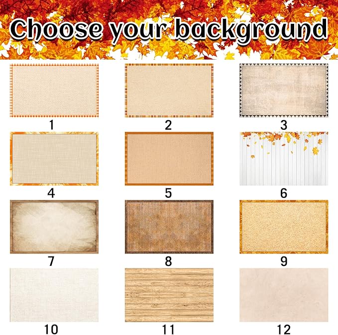 Custom Name Front Door Mat for Entryway Decor Welcome Fall Season Personalized Thanksgiving Welcome Mat Home Decor, Personalized Floor Mat for Autumn