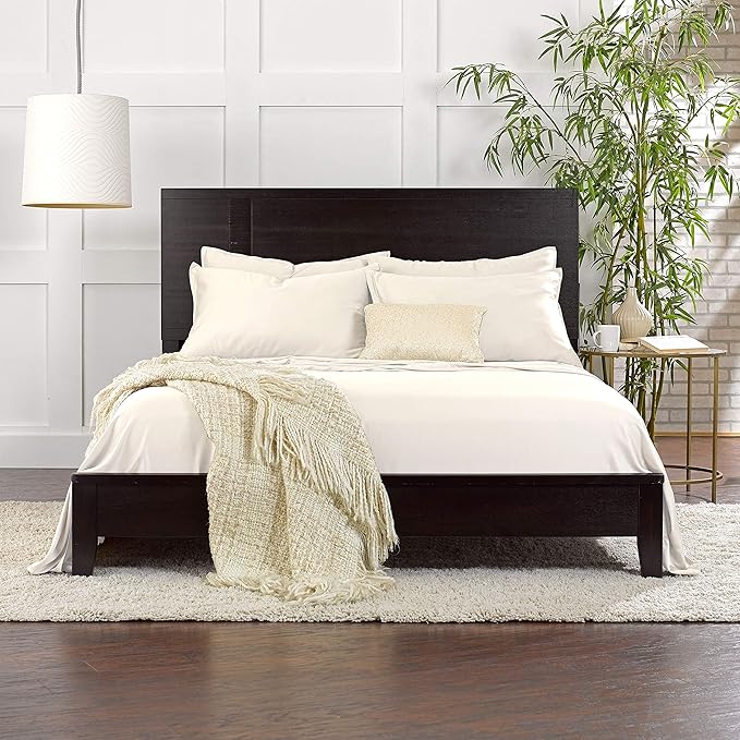 King Sheets by Pure Bamboo, Genuine 100% Organic Viscose Derived from Bamboo Bed Sheet Set, Luxuriously Soft & Cooling, Double Stitching, Lifetime Quality Promise (King, Ivory)