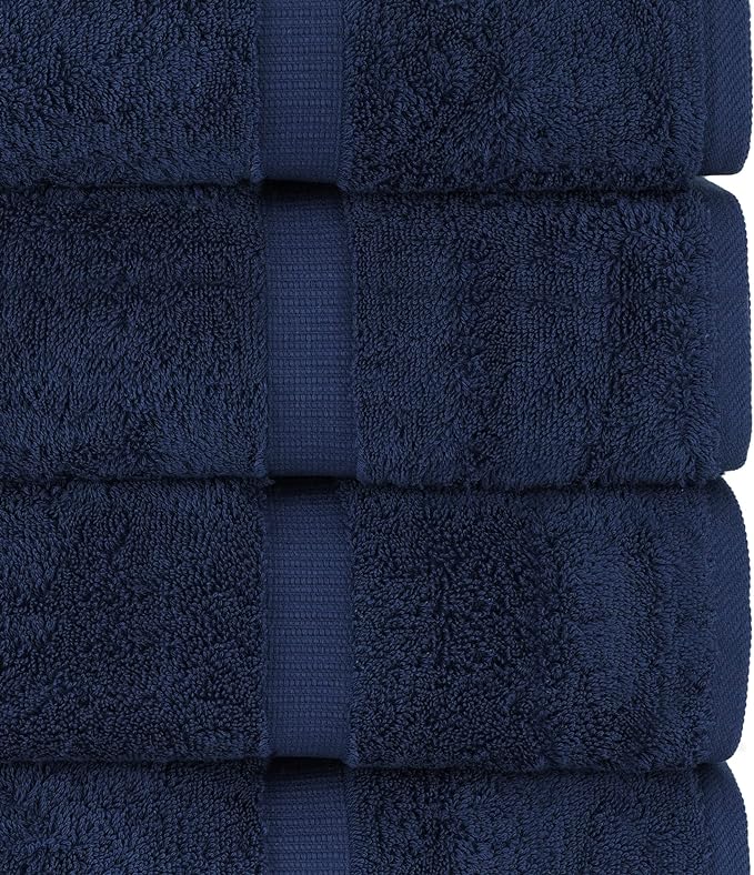 Chakir Turkish Linens, 100% Cotton Premium Quality Turkish Bath Sheets (35''x70'' Large Bath Sheet Towels - Navy)