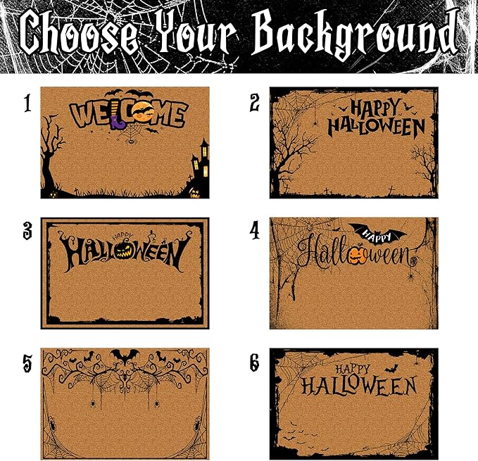 Custom Halloween Name Door Mat for Family, Personalized Halloween Decor Indoor, Custom Doormat, Halloween Decor Gifts Customized Non-Slip Indoor Doormat