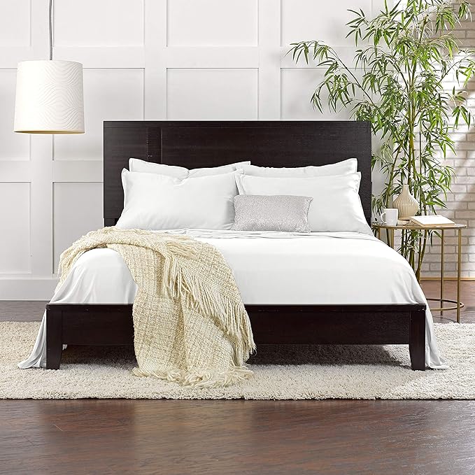 California King Sheets by Pure Bamboo, Genuine 100% Organic Viscose Derived from Bamboo Bed Sheet Set, Soft & Cooling, Double Stitching, Lifetime Quality Promise (California King, White)