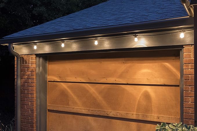 Enbrighten LED Bistro Outdoor String Lights, 12ft, 6 Shatter Resistant Lifetime Bulbs, 2200K Warm White, Weather Resistant, Indoor/Outdoor, Commercial Grade, Perfect for Backyard, Porch, Patio, 38353