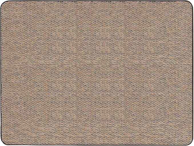 House, Home and More Skid-Resistant Carpet Indoor Area Rug Floor Mat - Black Ripple - 6 Ft X 8 Ft - Non Slip Rubber Backing, Stain Resistant, Dog Friendly, Living Room Bedroom Kitchen Entryway