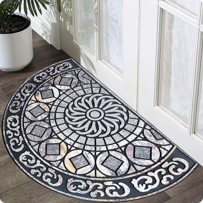 ubdyo Unique Stylish Front Door Mat - Low Pile Easy Fit Door Matt - Muddy Dirt Trapping Welcome Mat, Heavy Duty Doormat Outdoor Entrance - Sweet Home Gift - Doormat Indoor Entrance - Large 23” x 36”