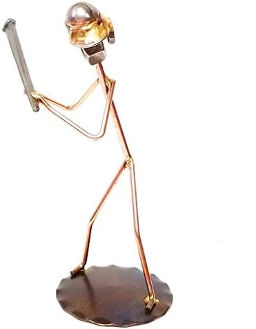 Baseball Collectible Handmade Metal Art Figurine, Desk Accessories, Trophy, Boss Gift, Office Décor, Business Professional, Sports