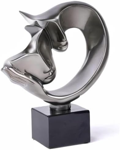Abstract Sculpture Decor Modern Arts Lover Figurine Table Centerpiece Statue Polyresin 10.6 inch