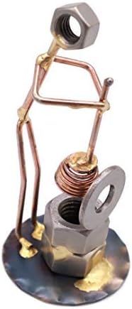 Plumber's Helper Handmade Metal Figurine - Copper, Metal, Sculpture, Tabletop, Indoor, Christmas, Father's Day