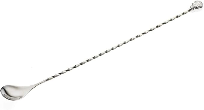 Barfly 13-Inch Bar Spoon, Sugar Skull End