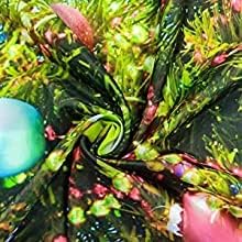 Xmas Decorative Curtain 48x84 Inches for Living Room, Bedroom, Kitchen, Doorway and Shower Traditional Graphic Printed Christmas Drapes (One,122x214 CM, Multicolor) (Xmas Tree)