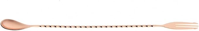 Barfly Fork Bar Spoon, End 12 3/8" (31.5 cm), Copper