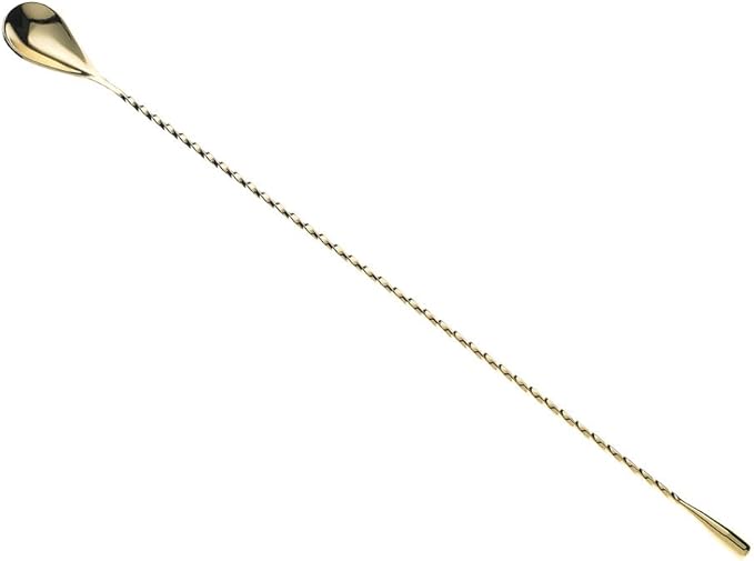 Barfly Teardrop Bar Spoon, End 15 3/4" (40 cm), Gold