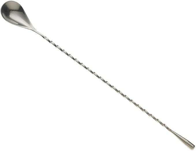 Barfly Teardrop Bar Spoon, End 11 13/16" (30 cm), Stainless Steel