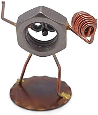 Football Nut Collectible Handmade Metal Art Figurine, Desk Accessories, Trophy, Boss Gift, Home Office Décor