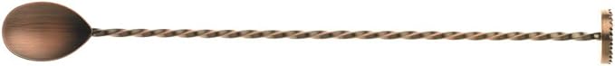 Barfly Bar Spoon, Muddler 11 13/16" (30 cm), Antique Copper