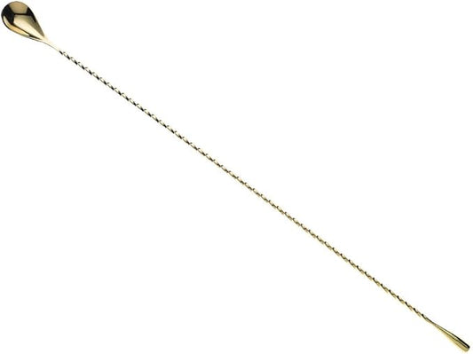 Barfly Teardrop Bar Spoon, End 19 5/8" (50 cm), Gold