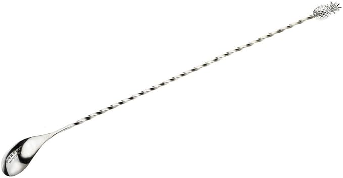 Barfly Pineapple Bar Spoon, End 13 1/4" (33.7 cm), Stainless Steel